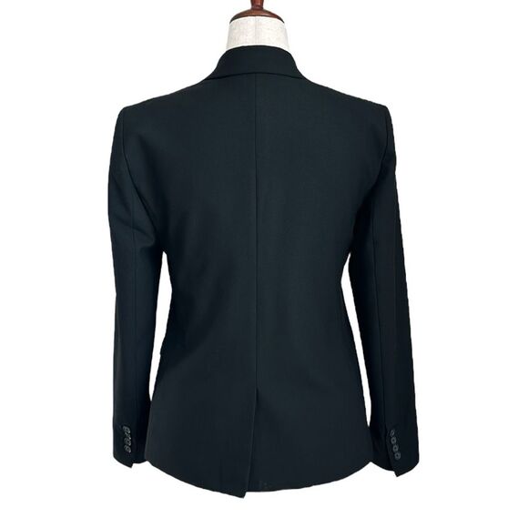 Ann Taylor Women’s Single-breasted Black 2 Buttons Blazer Office Size 8 EUC - Picture 2 of 12